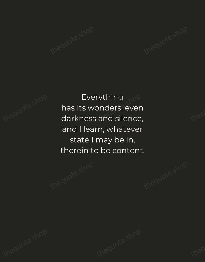 Everything has its wonders, even darkness and silence, and I learn, whatever… — Helen Keller — Tracked Caps Unsigned