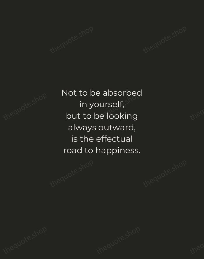Not to be absorbed in yourself, but to be looking always outward… — Bertrand Russell — Tracked Caps Unsigned