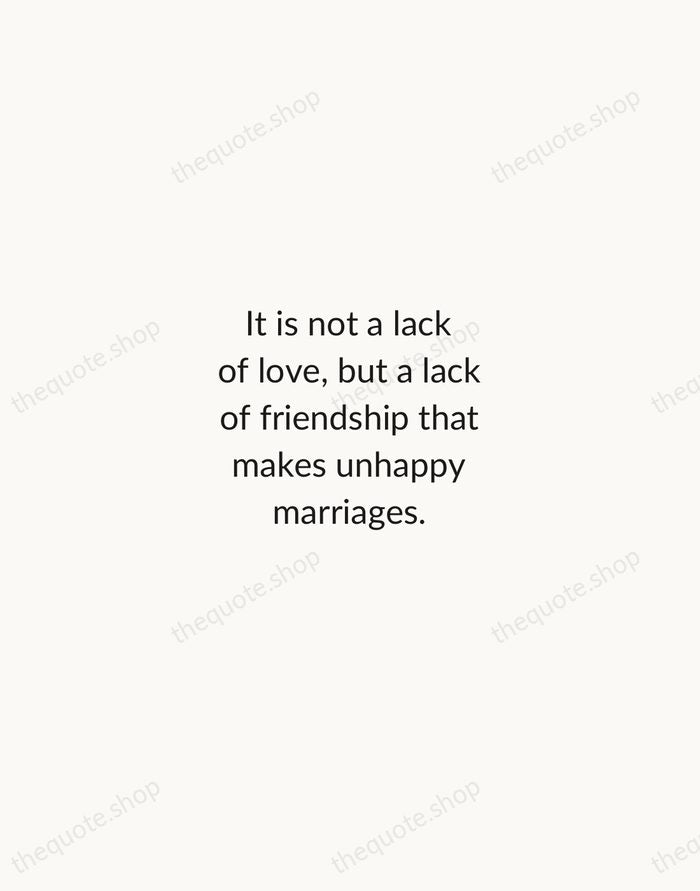 It is not a lack of love, but a lack of friendship… — Friedrich Nietzsche — Minimal Unsigned
