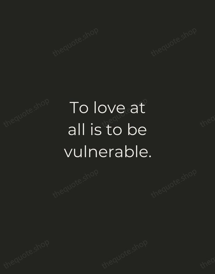 To love at all is to be vulnerable. — C. S. Lewis — Tracked Caps Unsigned