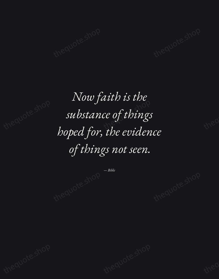 Now faith is the substance of things hoped for, the evidence of… — Bible — Manuscript Italic