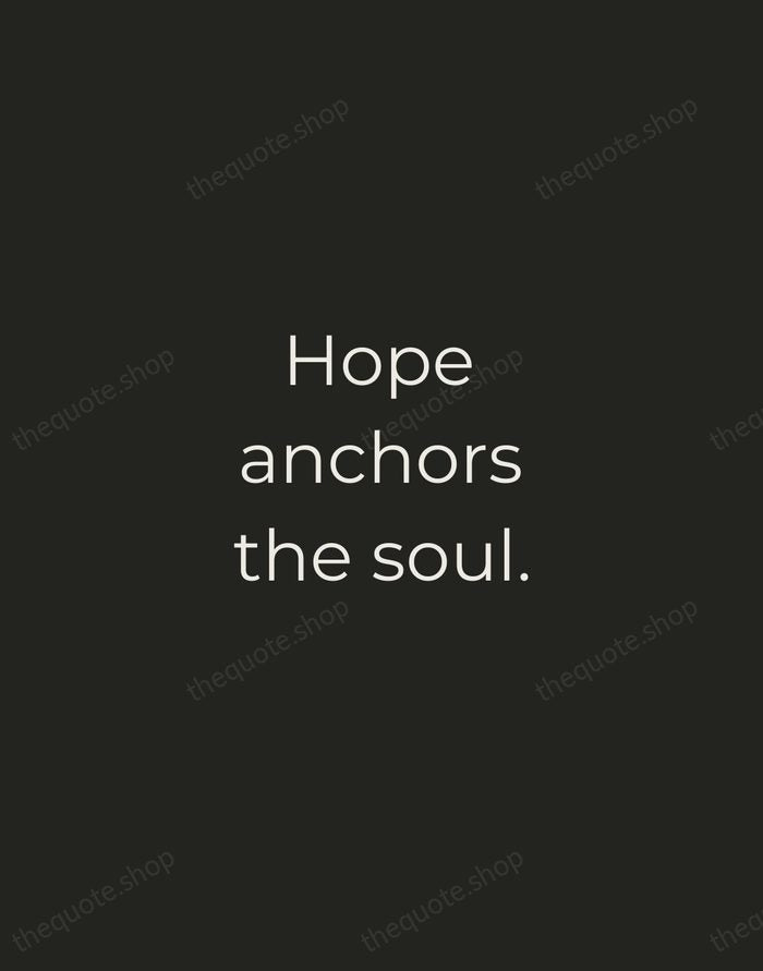 Hope anchors the soul. — Bible — Tracked Caps Unsigned
