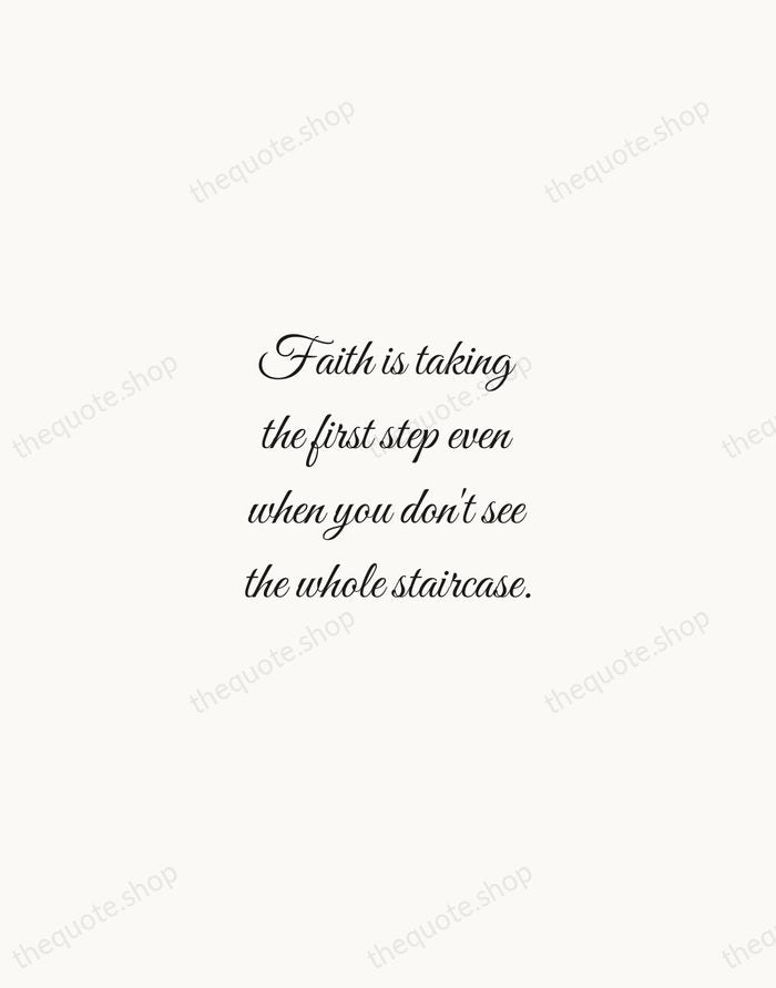 Faith is taking the first step even when you don't see the… — Martin Luther King Jr. — Script Whisper