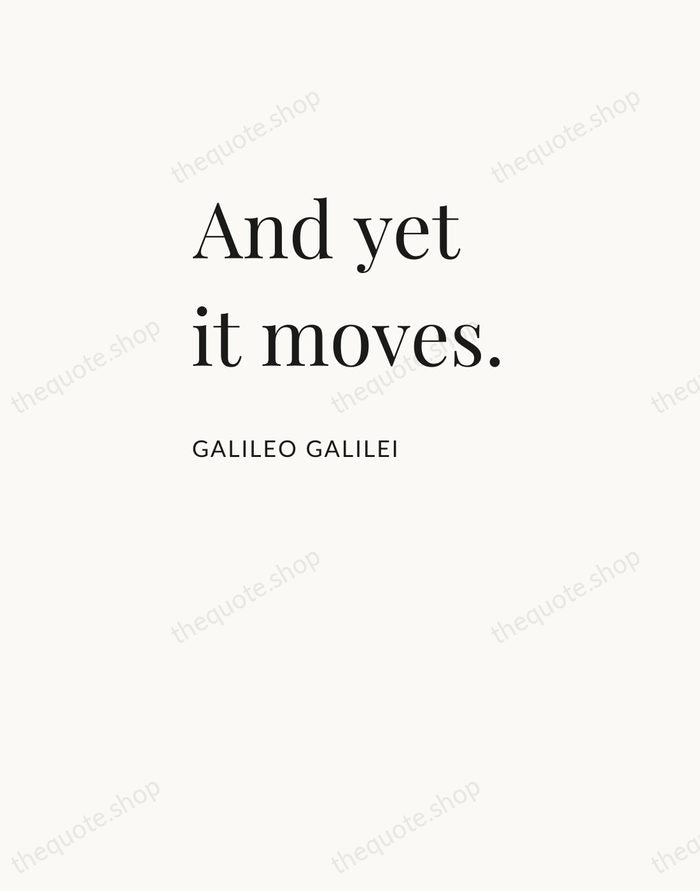 And yet it moves. — Galileo Galilei — Asymmetric Left