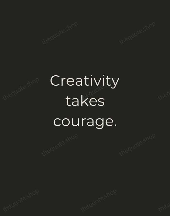 Creativity takes courage. — Henri Matisse — Tracked Caps Unsigned