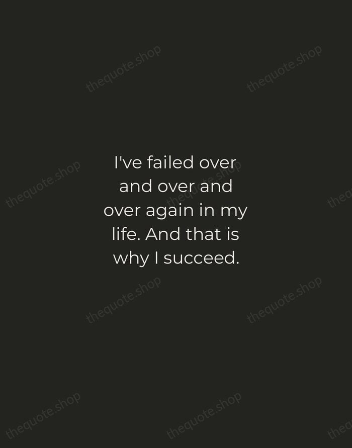 I've failed over and over and over again in my life. And… — Michael Jordan — Tracked Caps Unsigned