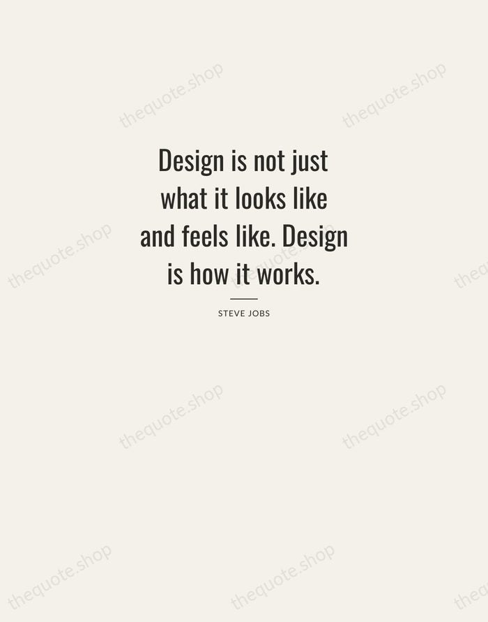 Design is not just what it looks like and feels like. Design… — Steve Jobs — Letterpress Caps