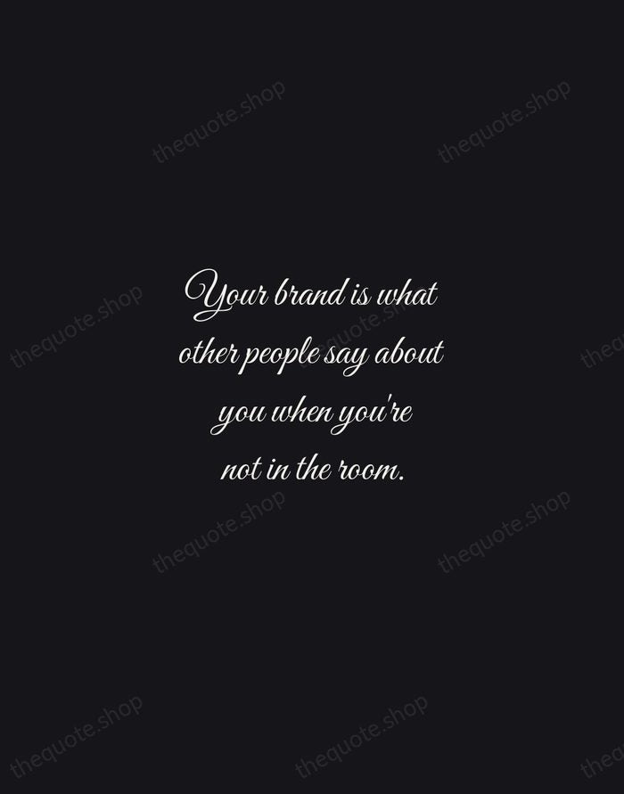 Your brand is what other people say about you when you're not… — Jeff Bezos — Night Script