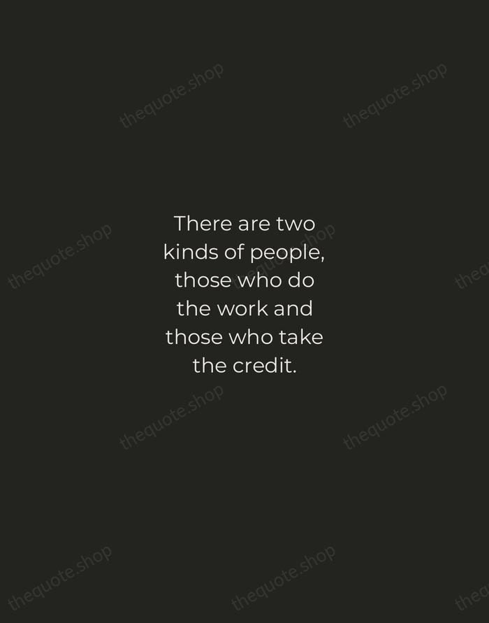 There are two kinds of people, those who do the work and… — Indira Gandhi — Tracked Caps Unsigned