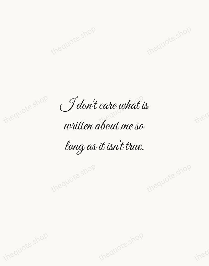 I don't care what is written about me so long as it… — Dorothy Parker — Script Whisper