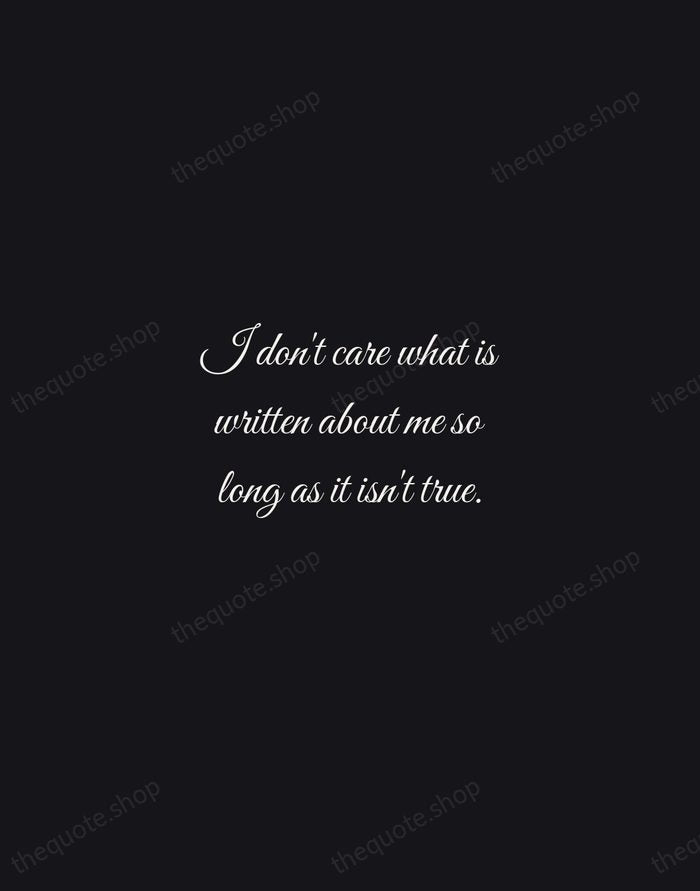 I don't care what is written about me so long as it… — Dorothy Parker — Night Script