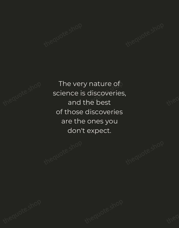 The very nature of science is discoveries, and the best of those… — Michio Kaku — Tracked Caps Unsigned