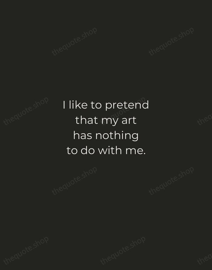 I like to pretend that my art has nothing to do with… — Roy Lichtenstein — Tracked Caps Unsigned
