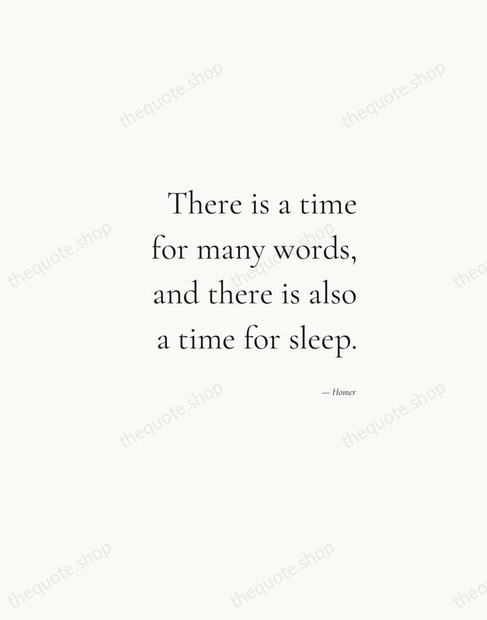 There is a time for many words, and there is also a… — Homer — Soft Serif Right