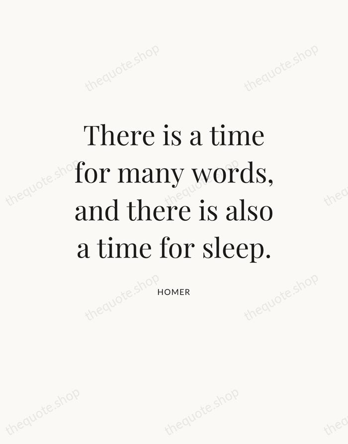 There is a time for many words, and there is also a… — Homer — Statement Serif