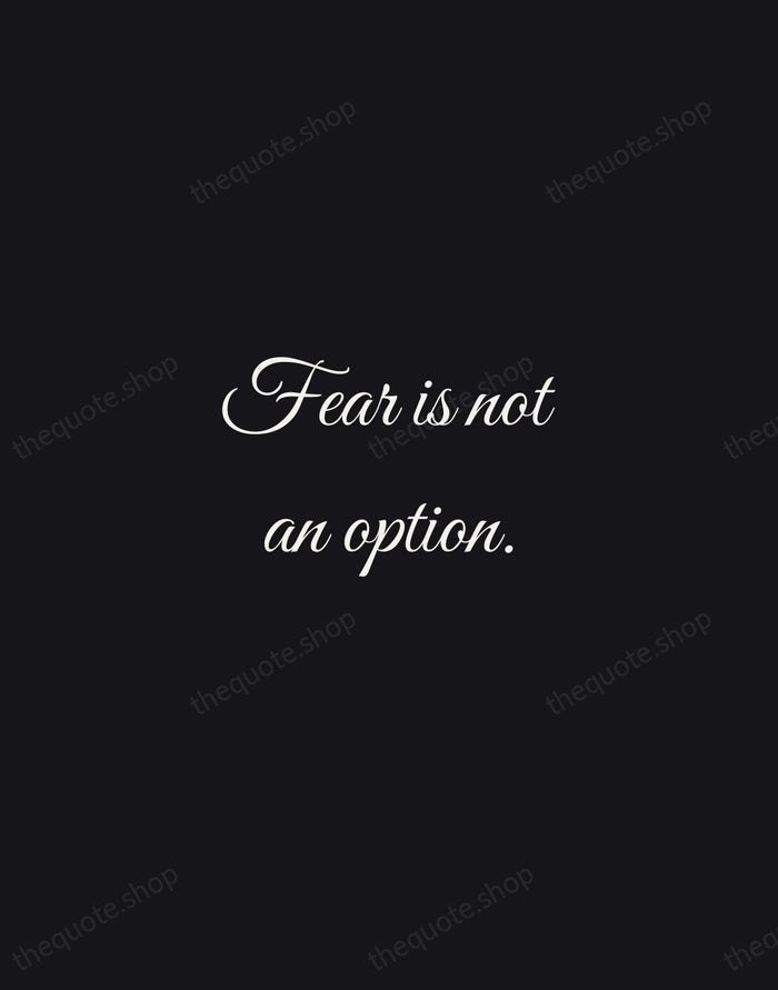 Fear is not an option. — Usain Bolt — Night Script
