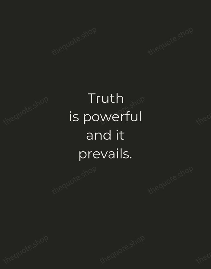 Truth is powerful and it prevails. — Sojourner Truth — Tracked Caps Unsigned