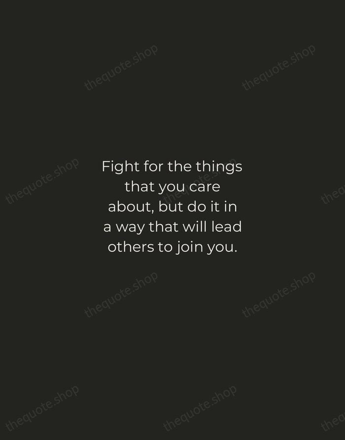 Fight for the things that you care about, but do it in… — Ruth Bader Ginsburg — Tracked Caps Unsigned