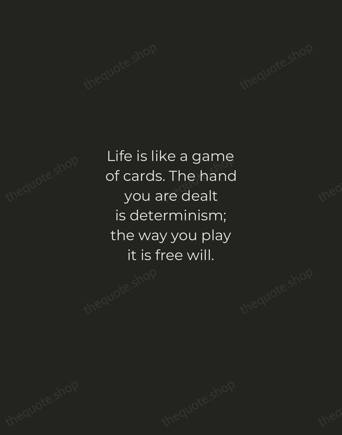 Life is like a game of cards. The hand you are dealt… — Jawaharlal Nehru — Tracked Caps Unsigned