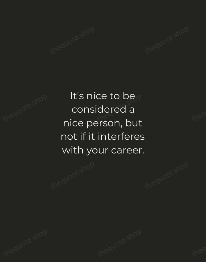 It's nice to be considered a nice person, but not if it… — Grace Kelly — Tracked Caps Unsigned