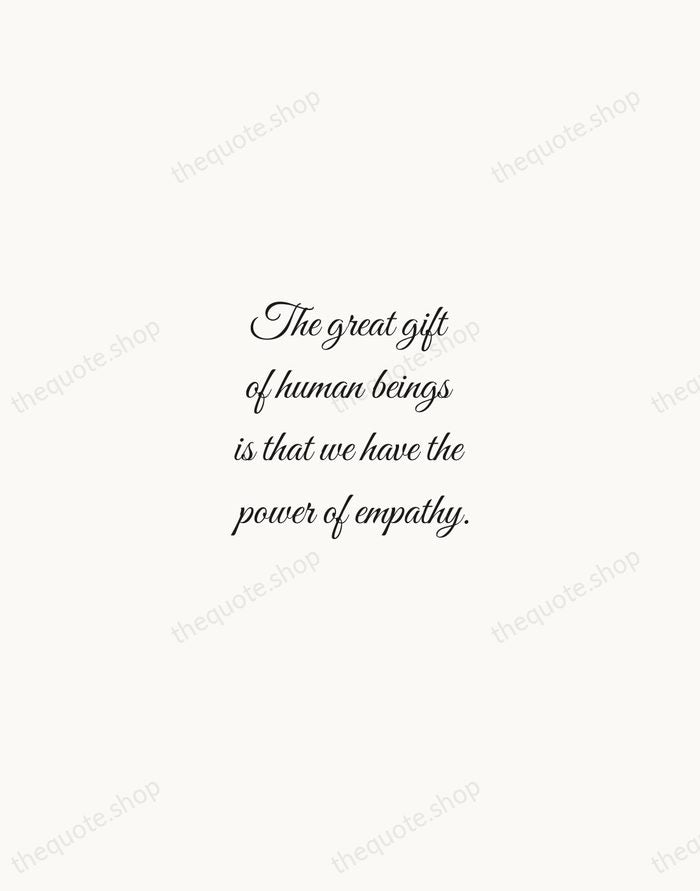 The great gift of human beings is that we have the power… — Meryl Streep — Script Whisper