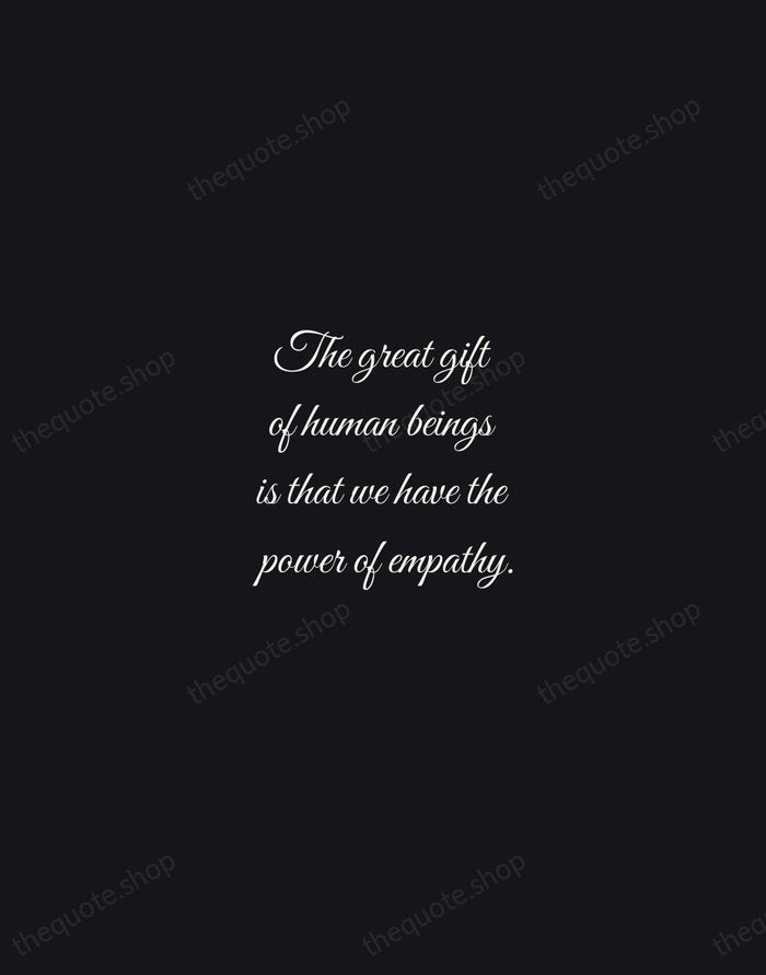 The great gift of human beings is that we have the power… — Meryl Streep — Night Script