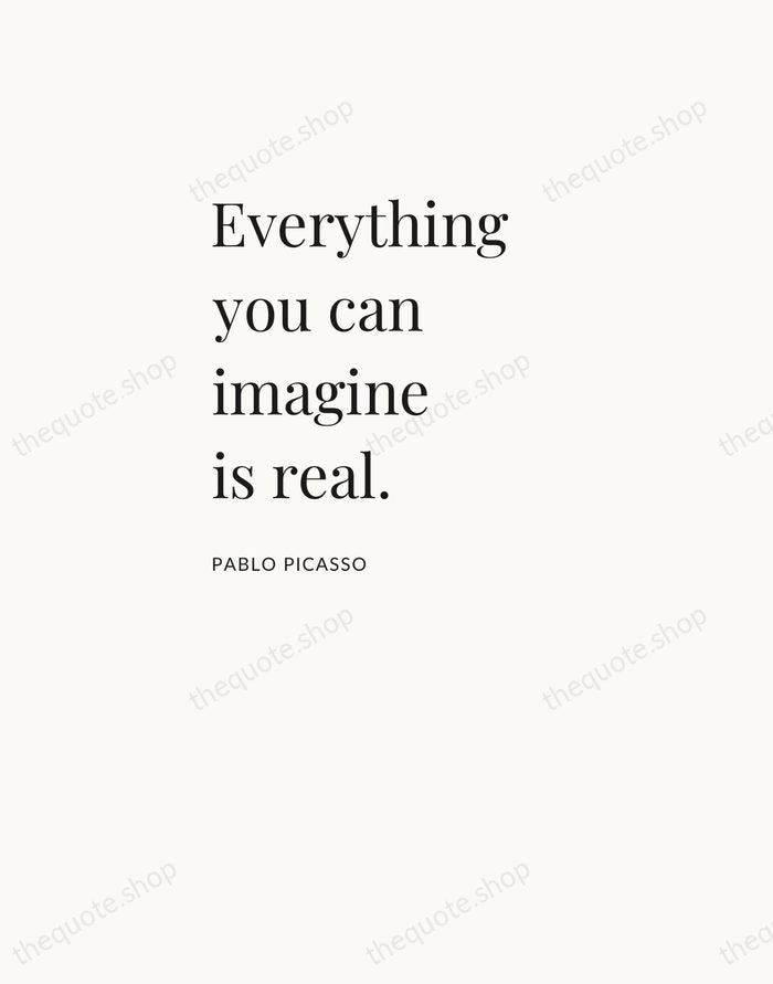 Everything you can imagine is real. — Pablo Picasso — Asymmetric Left