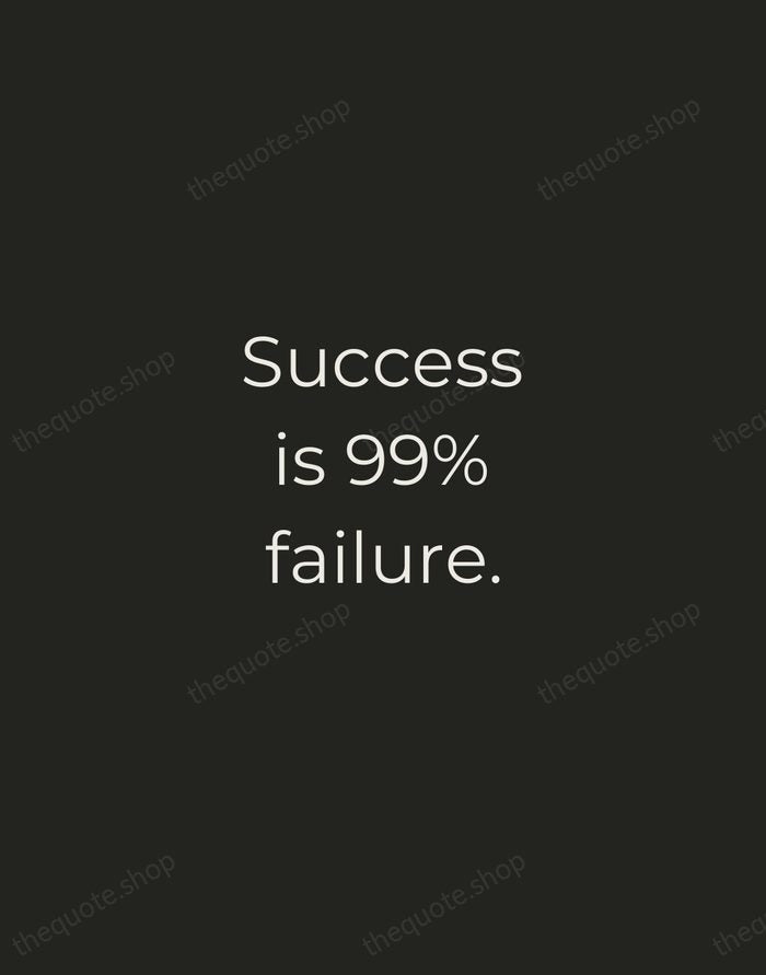 Success is 99% failure. — Soichiro Honda — Tracked Caps Unsigned