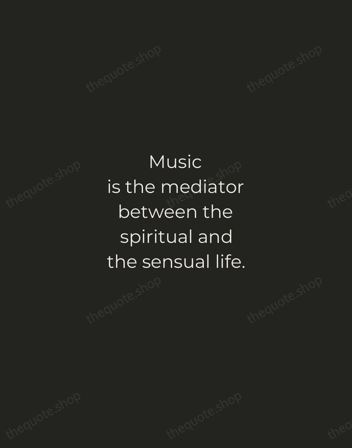 Music is the mediator between the spiritual and the sensual life. — Ludwig van Beethoven — Tracked Caps Unsigned
