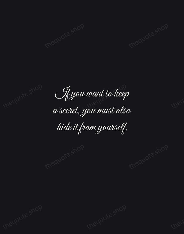 If you want to keep a secret, you must also hide it… — Chris Rock — Night Script