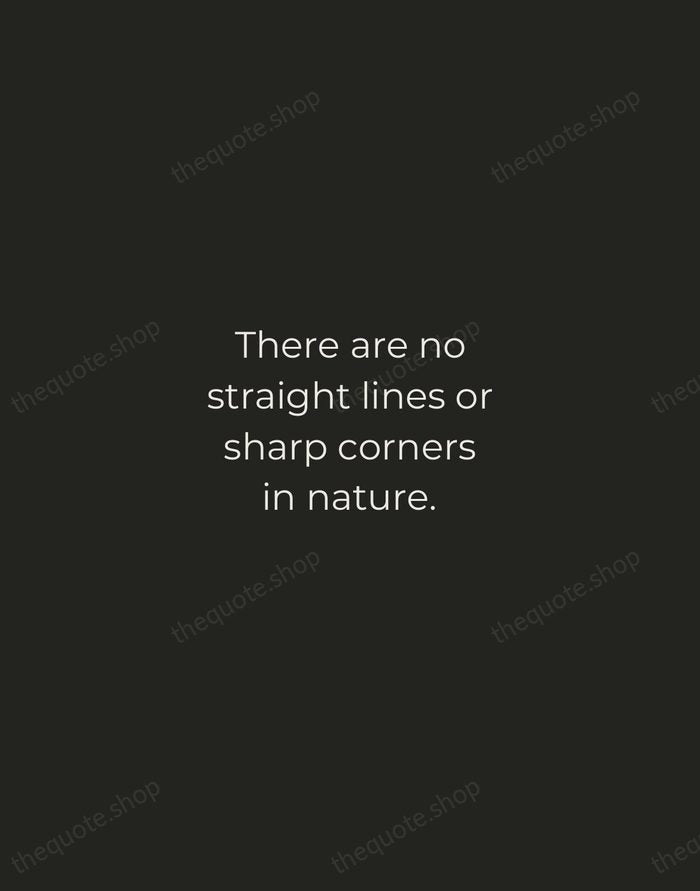 There are no straight lines or sharp corners in nature. — Antoni Gaudí — Tracked Caps Unsigned