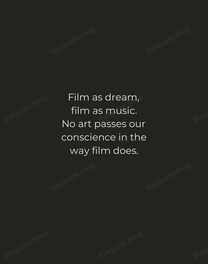 Film as dream, film as music. No art passes our conscience in… — Ingmar Bergman — Tracked Caps Unsigned