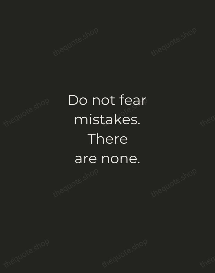 Do not fear mistakes. There are none. — Miles Davis — Tracked Caps Unsigned