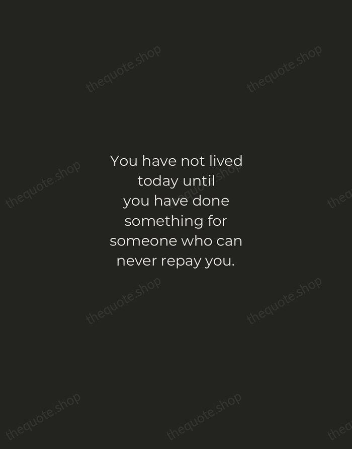 You have not lived today until you have done something for someone… — John Bunyan — Tracked Caps Unsigned