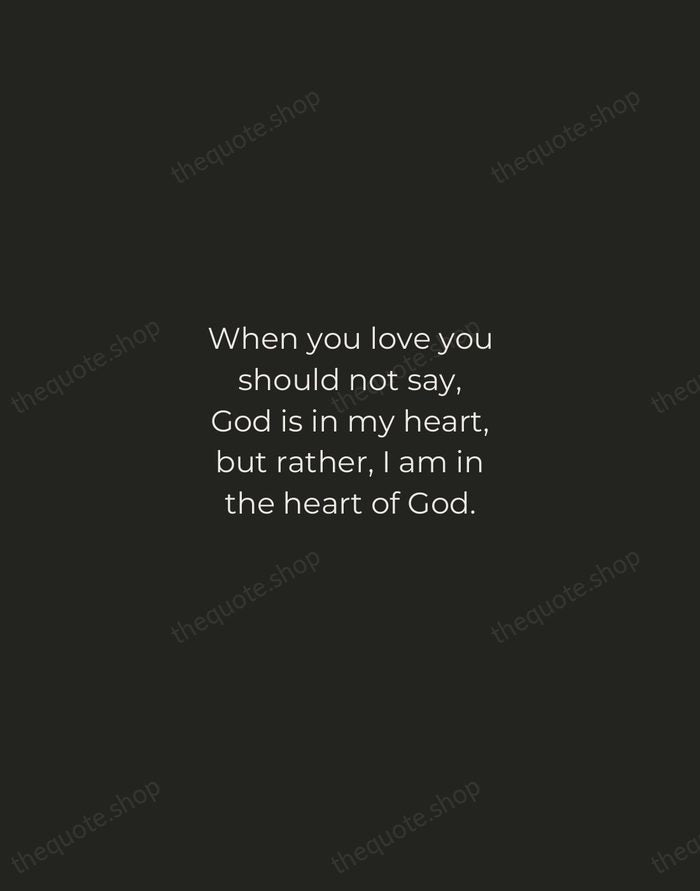When you love you should not say, God is in my heart… — Kahlil Gibran — Tracked Caps Unsigned