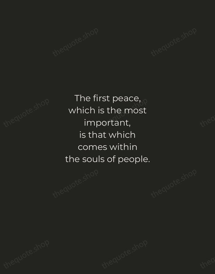 The first peace, which is the most important, is that which comes… — Black Elk — Tracked Caps Unsigned