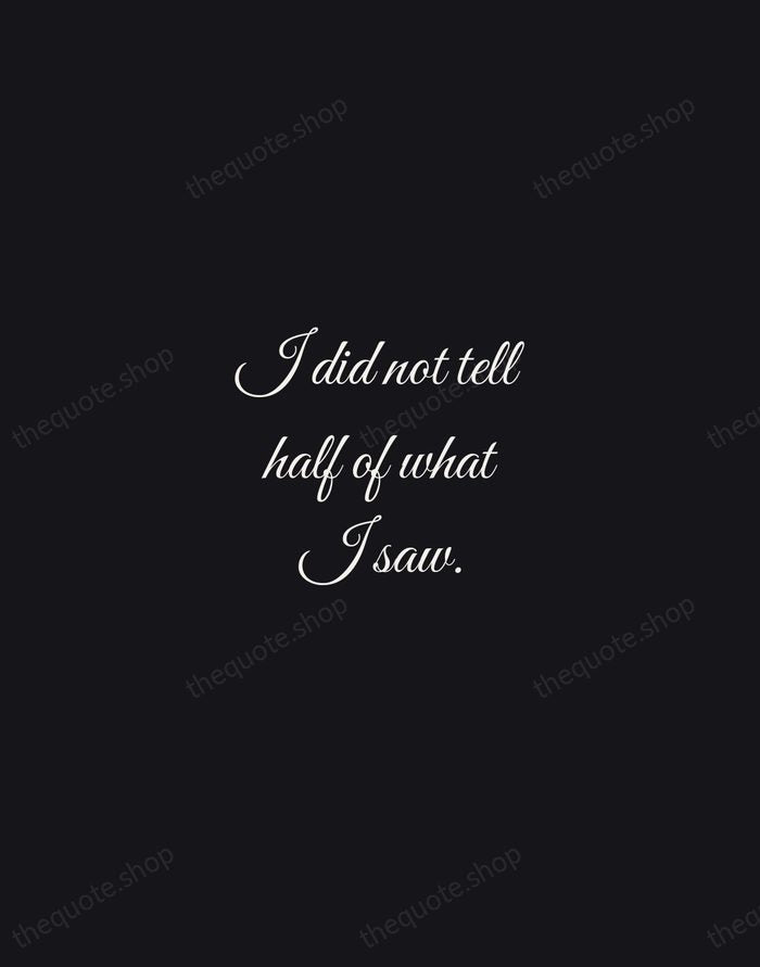 I did not tell half of what I saw. — Marco Polo — Night Script