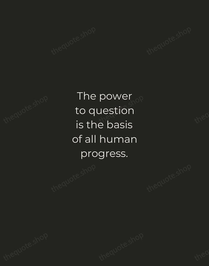 The power to question is the basis of all human progress. — Indira Gandhi — Tracked Caps Unsigned