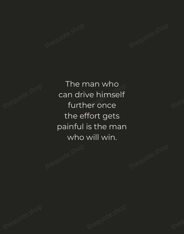 The man who can drive himself further once the effort gets painful… — Roger Bannister — Tracked Caps Unsigned