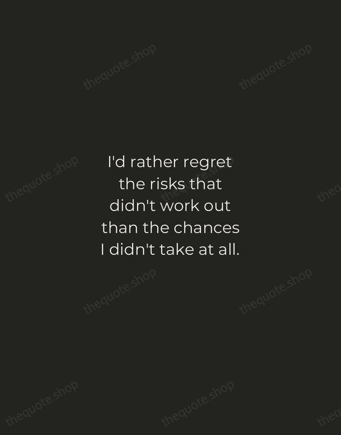 I'd rather regret the risks that didn't work out than the chances… — Simone Biles — Tracked Caps Unsigned