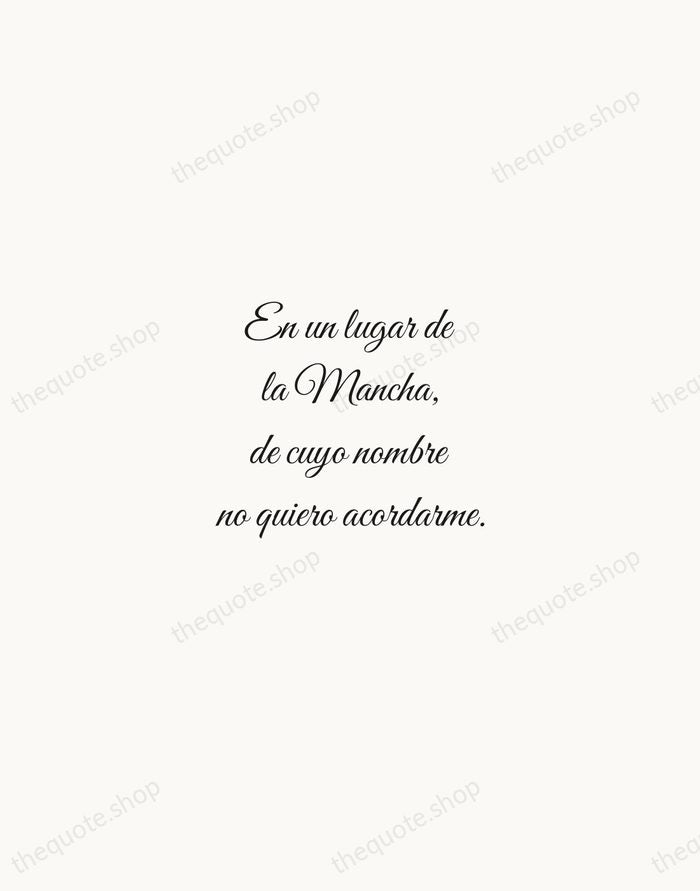 En un lugar de la Mancha, de cuyo nombre no quiero acordarme. — Miguel de Cervantes — Script Whisper