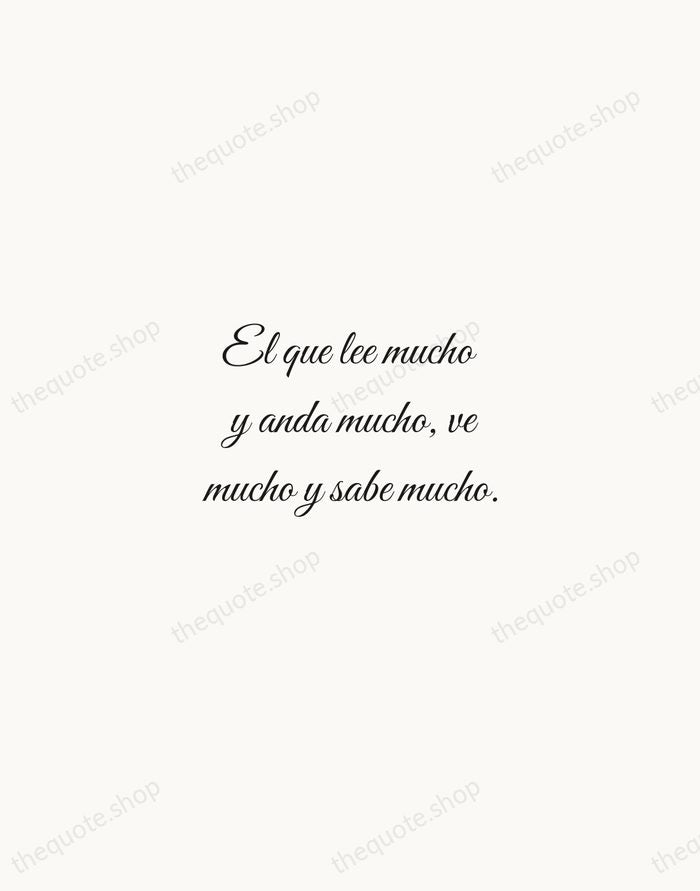 El que lee mucho y anda mucho, ve mucho y sabe mucho. — Miguel de Cervantes — Script Whisper