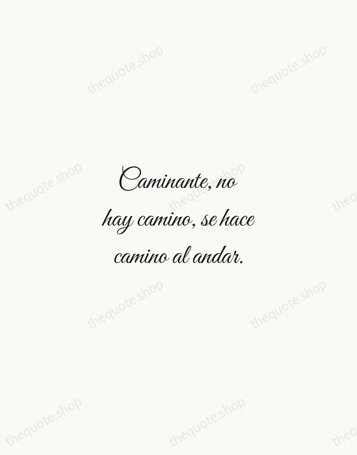 Caminante, no hay camino, se hace camino al andar. — Antonio Machado — Script Whisper
