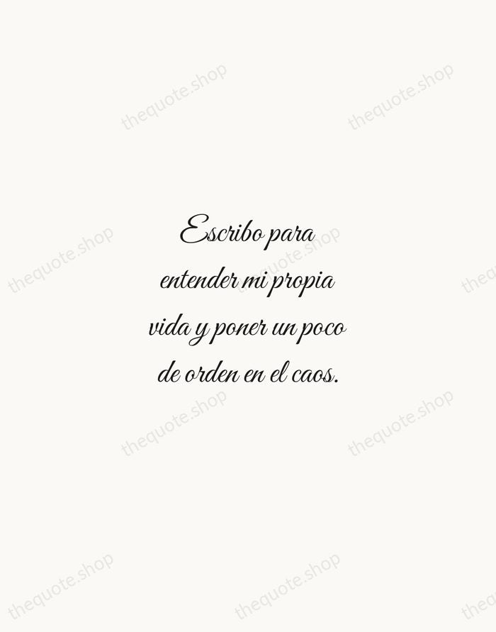 Escribo para entender mi propia vida y poner un poco de orden… — Isabel Allende — Script Whisper