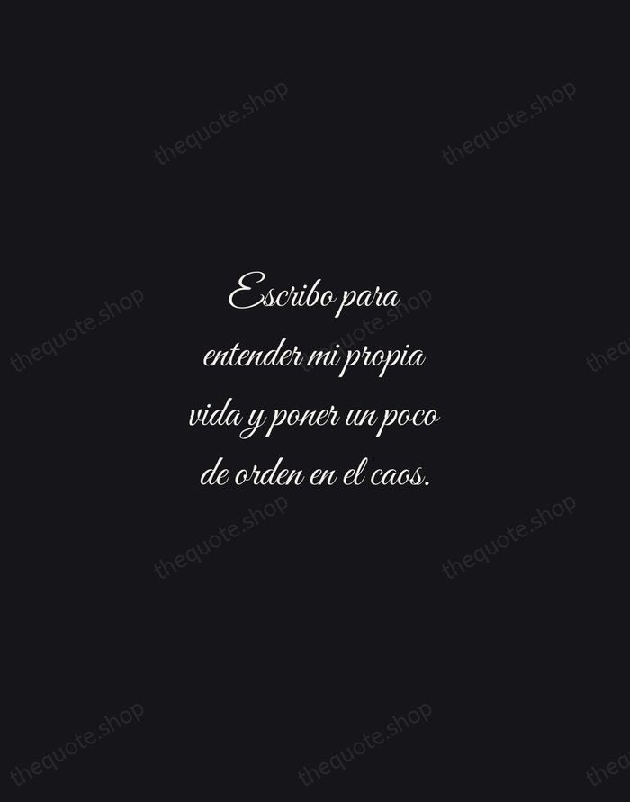 Escribo para entender mi propia vida y poner un poco de orden… — Isabel Allende — Night Script