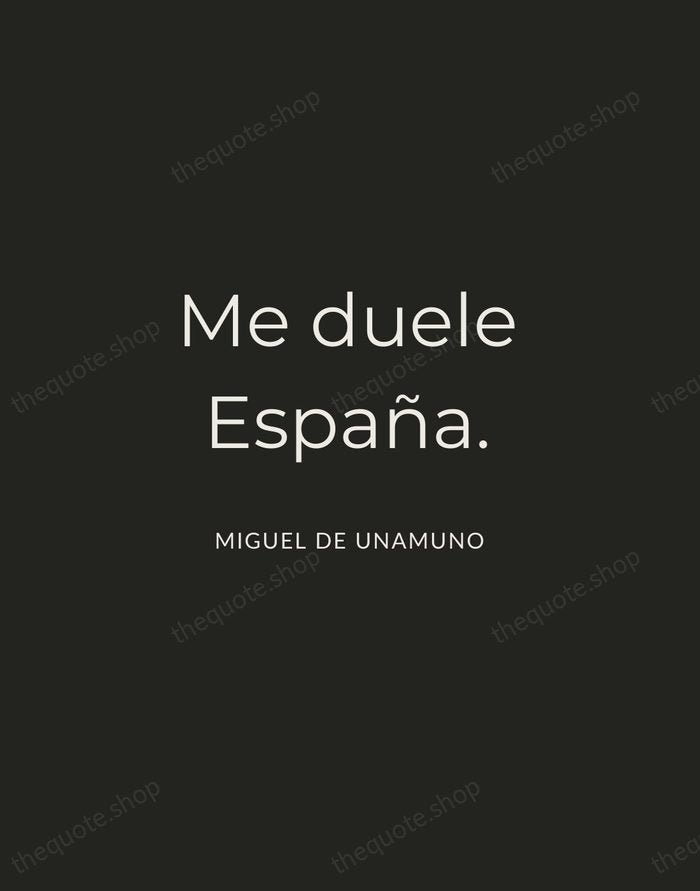 Me duele España. — Miguel de Unamuno — Charcoal Sans