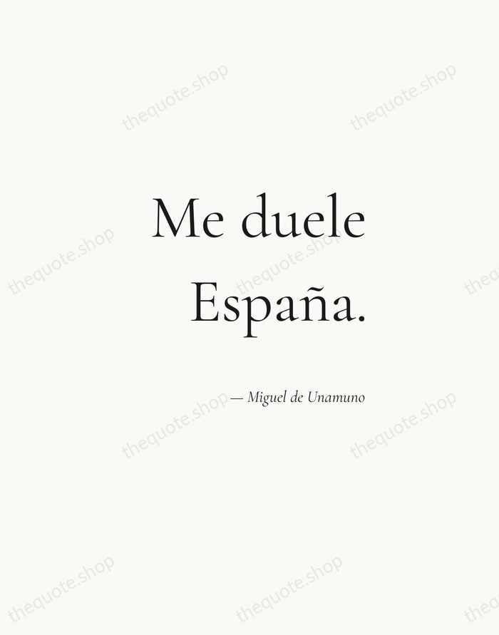 Me duele España. — Miguel de Unamuno — Soft Serif Right