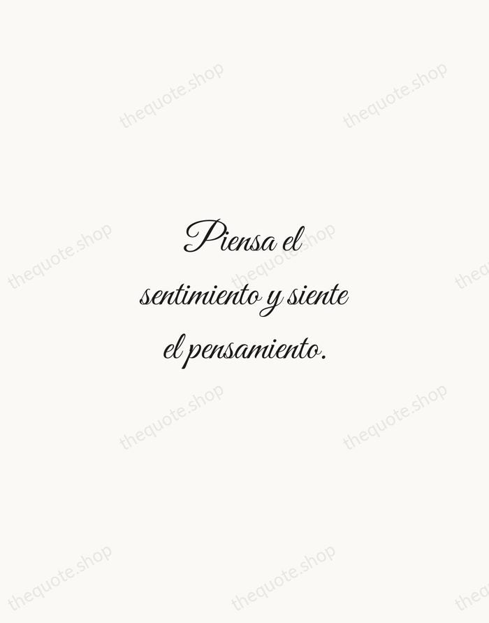 Piensa el sentimiento y siente el pensamiento. — Miguel de Unamuno — Script Whisper