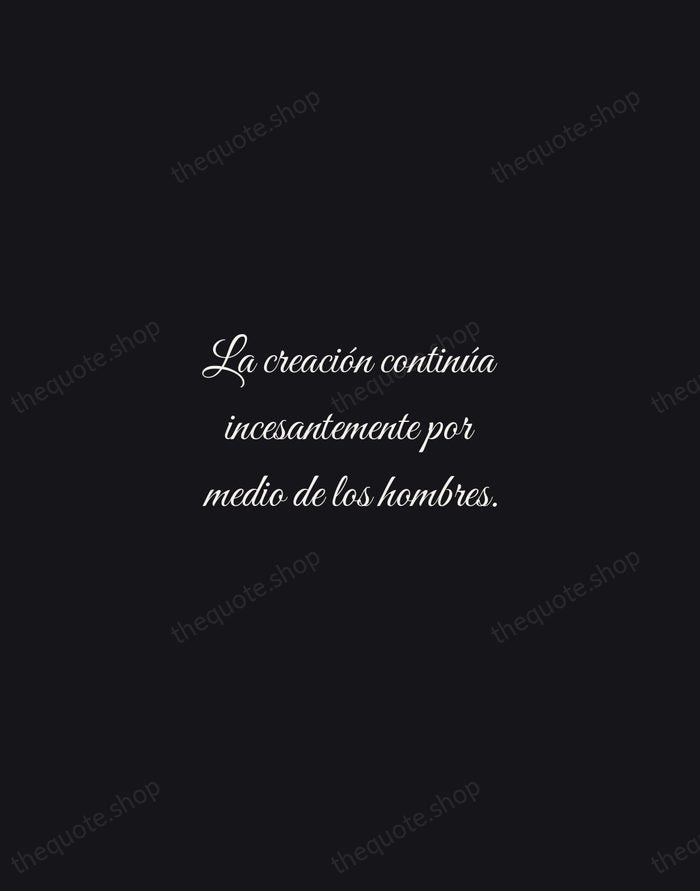 La creación continúa incesantemente por medio de los hombres. — Antoni Gaudí — Night Script