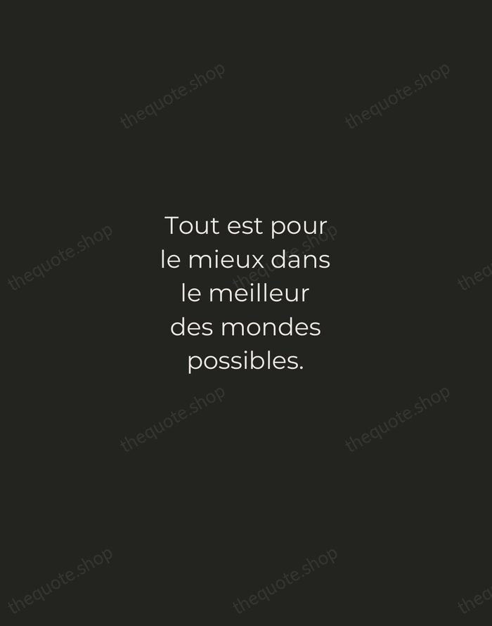 Tout est pour le mieux dans le meilleur des mondes possibles. — Voltaire — Tracked Caps Unsigned